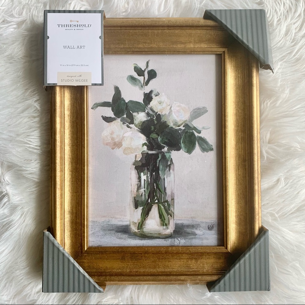 THRESHOLD STUDIO MCGEE FLORAL FRAMED WALL ART 1CT